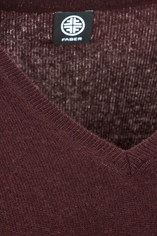 V-Pullover aus feiner Woll-Kaschmir-Qualität Barolo