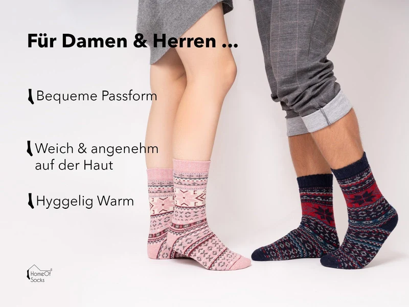 Ein Paar Bunte Baumwollsocken s Design