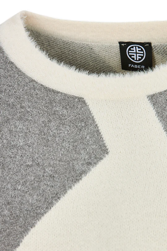 Grafischer Jacquard-Pullover – Made in Germany