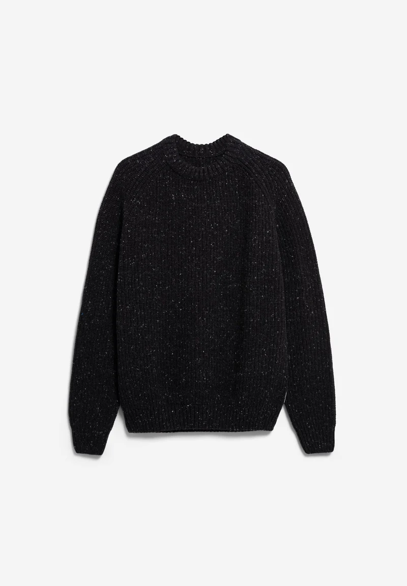 KIAANO TWEED-STRICKPULLOVER | black