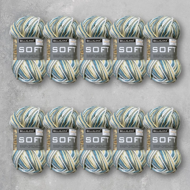 Wollpaket SOFT COLOR 10x 50gr. (zum Vorteilspreis)