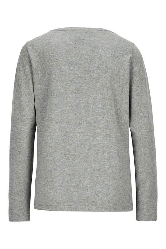 Langarmshirt mit edlem Logo-Coin