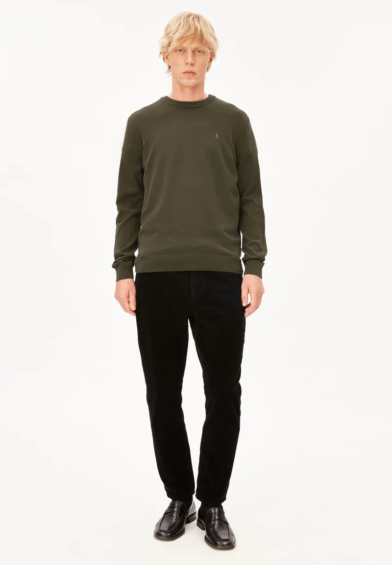 LOUKAA STRICKPULLOVER | dark earth