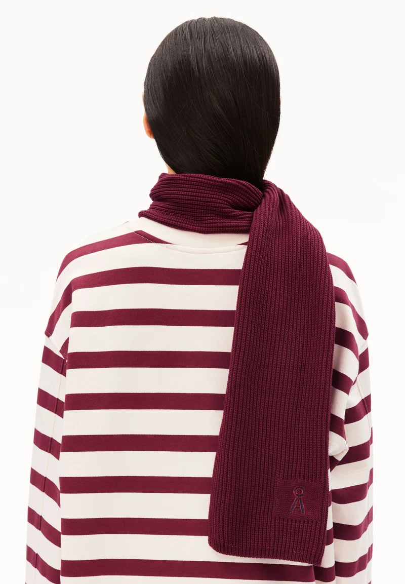 ICONIC Å CLAASAS BAUMWOLL-SCHAL | velvet red