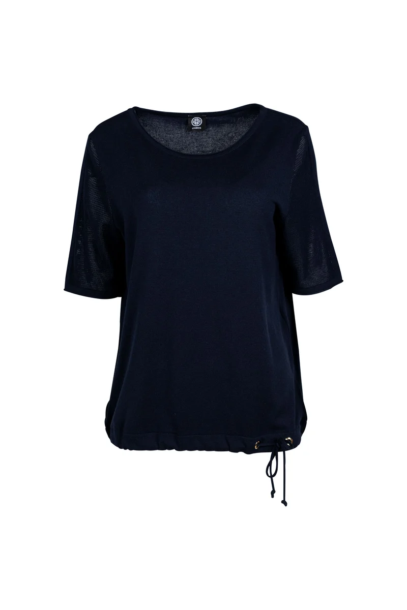 Eleganter Halbarmpullover mit Rundhalsausschnitt | 100% Made in Germany