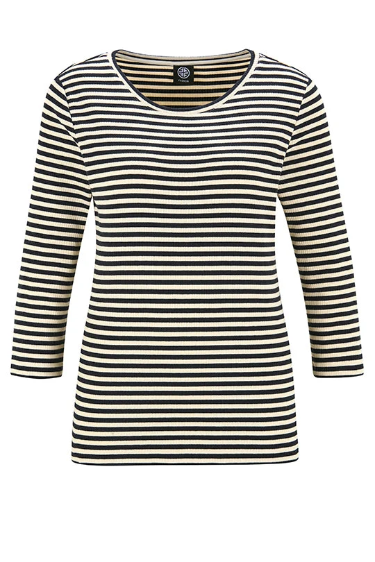Ringel 3/4-Arm-Shirt aus Baumwollstretch