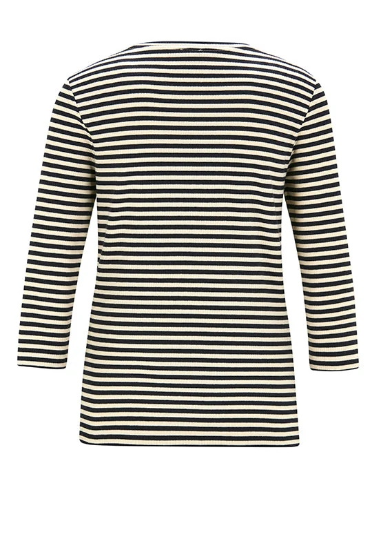 Ringel 3/4-Arm-Shirt aus Baumwollstretch