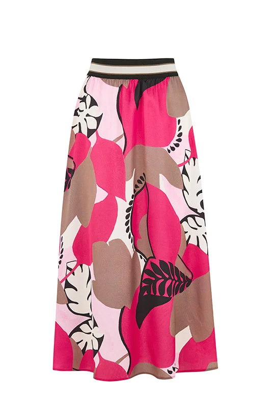 Rock mit Color-Wave-Print