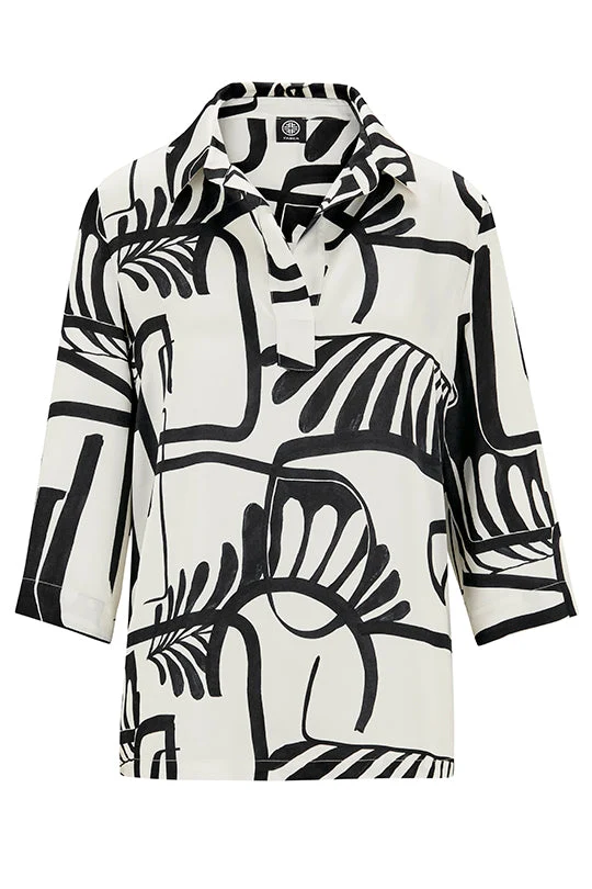 Tunika mit Graphic-Art-Print