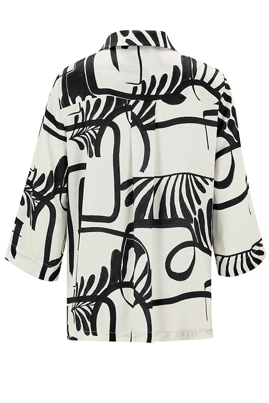 Tunika mit Graphic-Art-Print