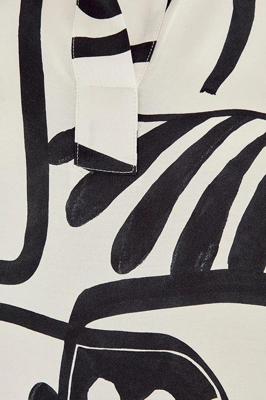 Tunika mit Graphic-Art-Print