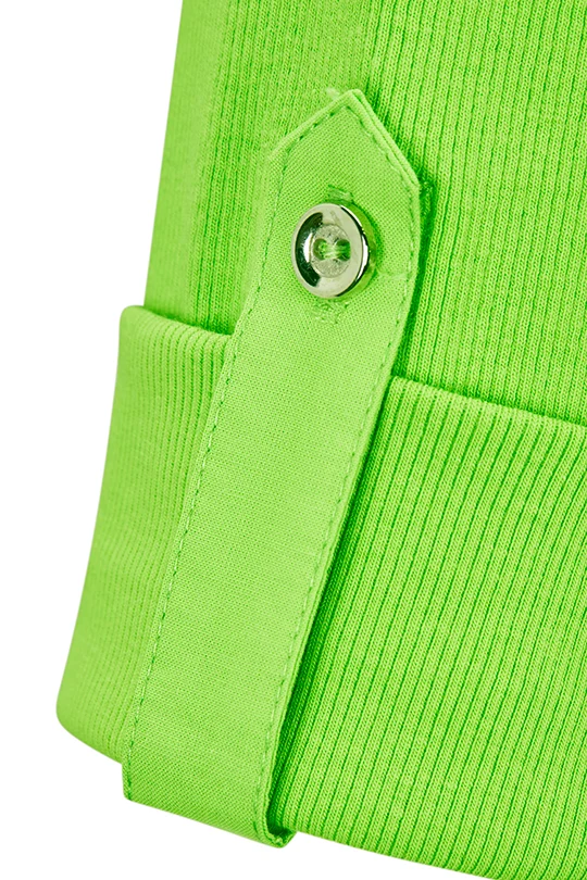 Poloshirt in weicher Baumwollqualität in Lime