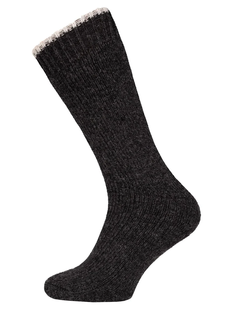 Ein Paar 80% Wollsocken Inu Extra Warm Mit Frottee Winter