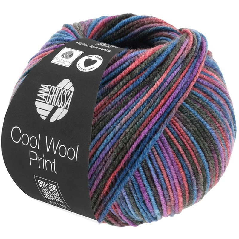 lana grossa cool wool melange/print