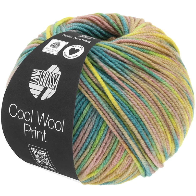lana grossa cool wool melange/print