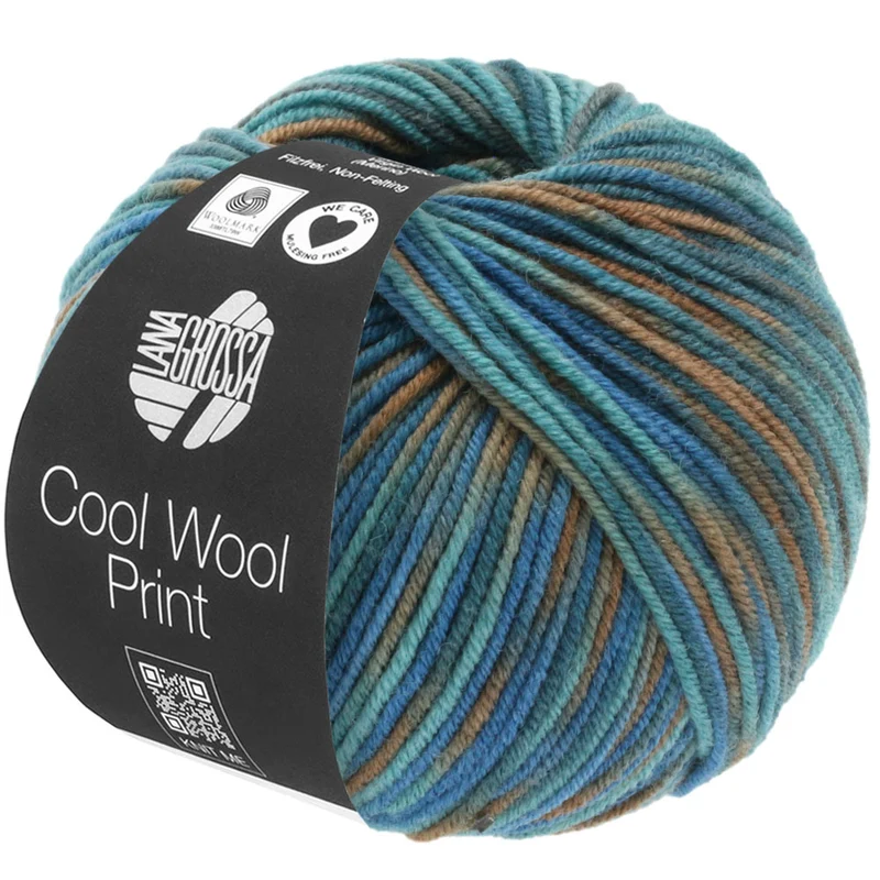lana grossa cool wool melange/print