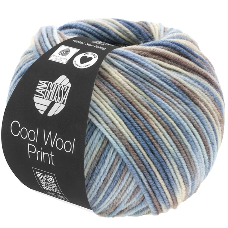 lana grossa cool wool melange/print