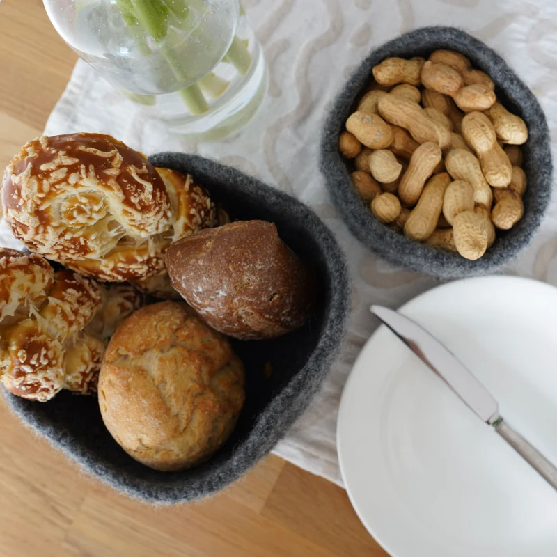 Häkel-Set FILZWOLLE Körbchen (inkl. Häkel- & Filzanleitung)
