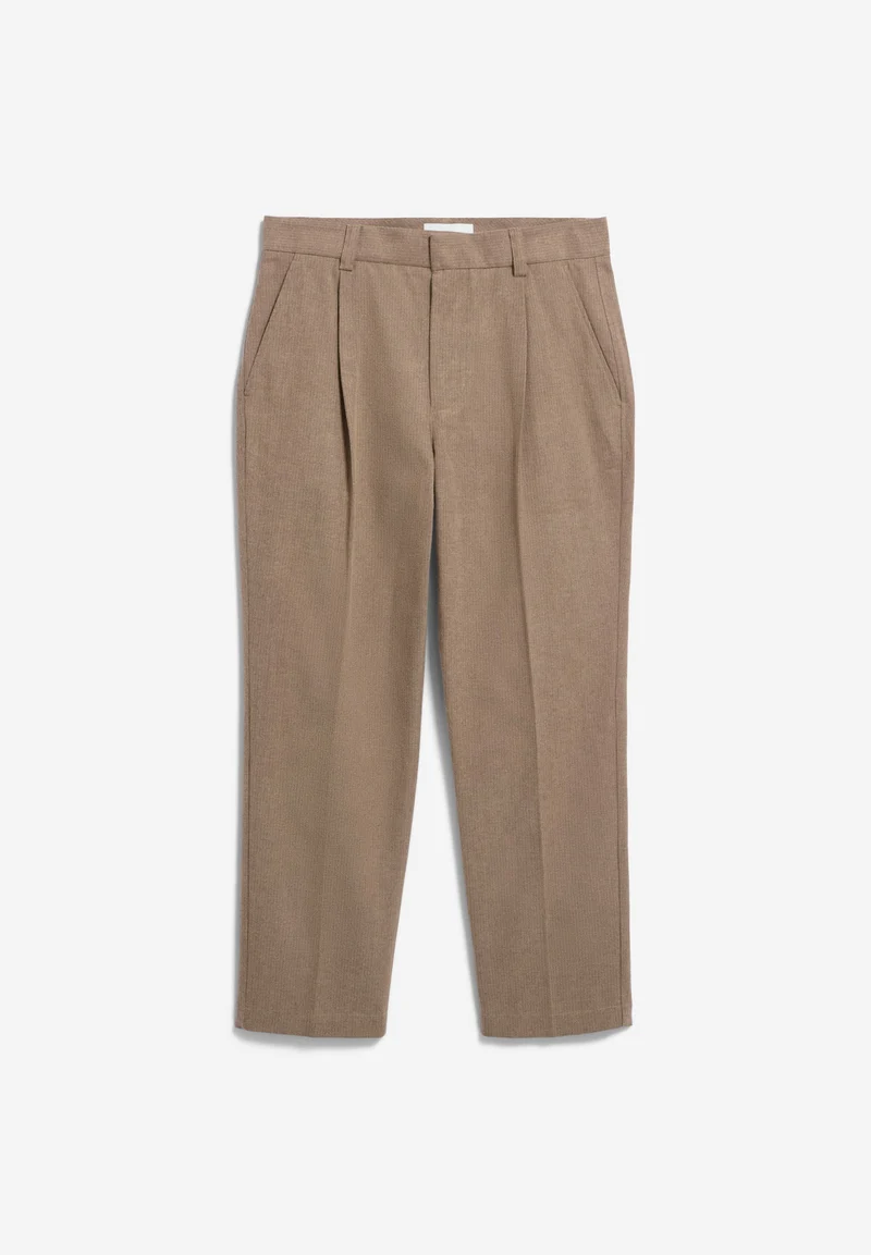 TAAMIR STRUKTURIERTE BUNDFALTENHOSE | honey reed