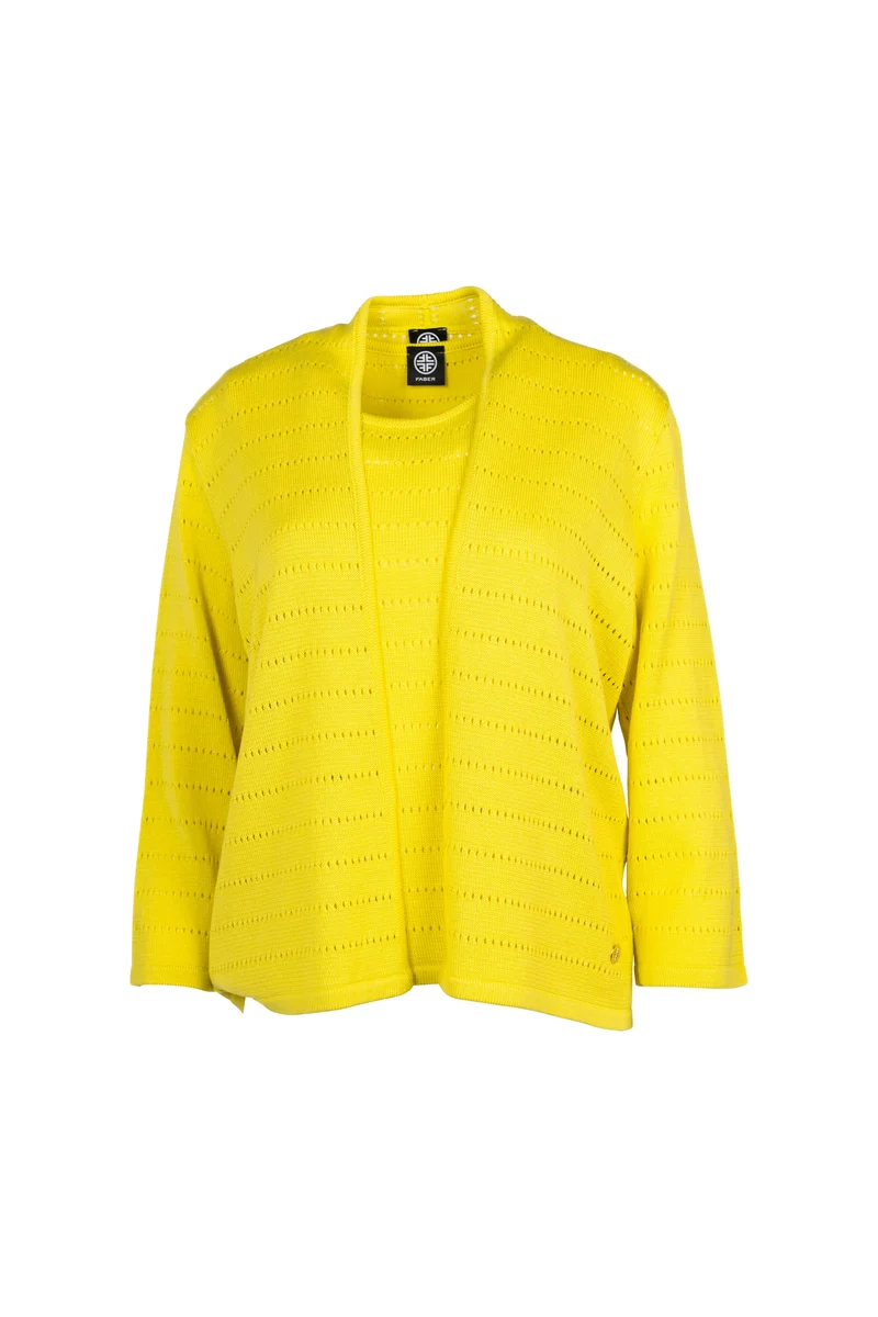 Cardigan in Lochstruktur | 100% Made in Germany