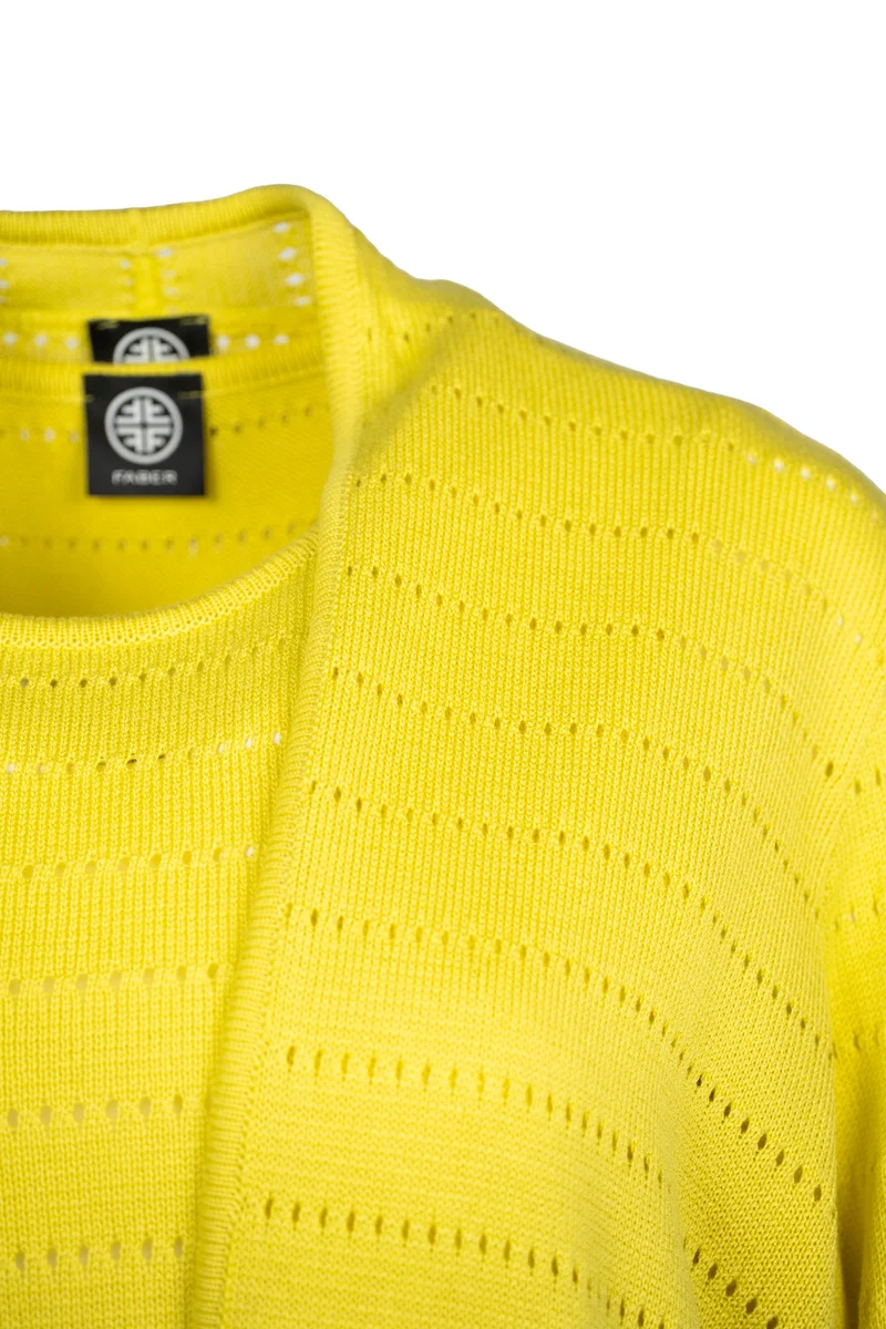 Cardigan in Lochstruktur | 100% Made in Germany