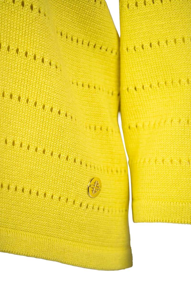 Cardigan in Lochstruktur | 100% Made in Germany