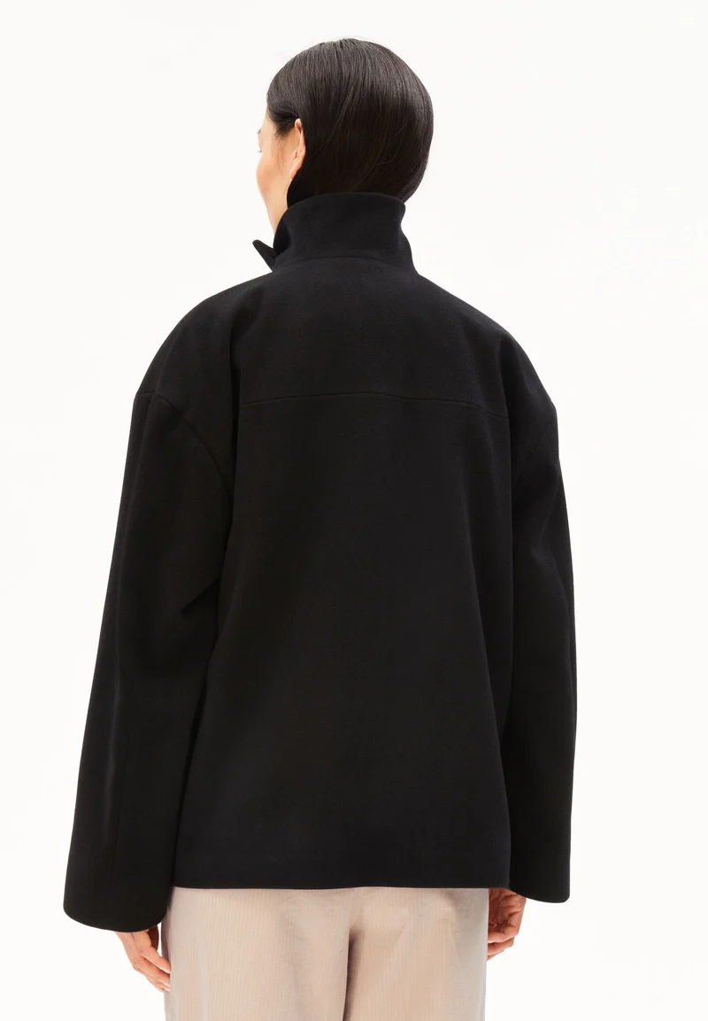 MAJELAA WOLLJACKE | black