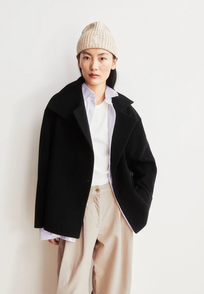 MAJELAA WOLLJACKE | black