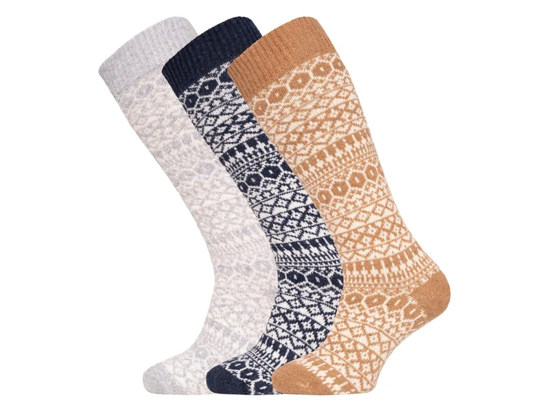 Ein Paar Kniestrumpf 70% Lammwolle s Design