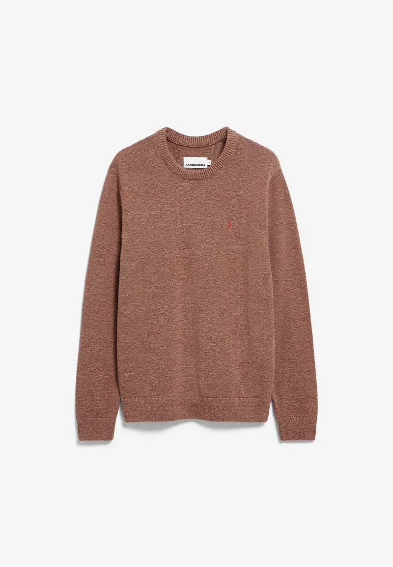 ALVAARIO STRICKPULLOVER | earthshade-dark earth-oatmilk