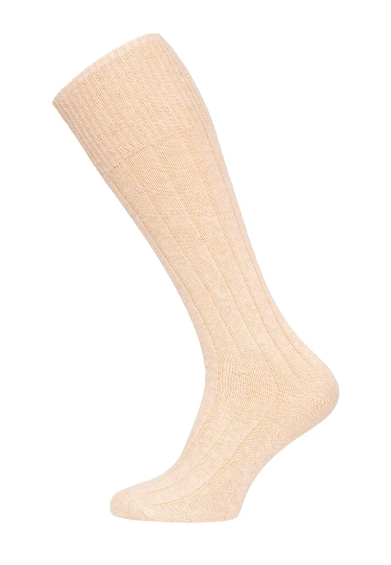 Ein Paar Kniestrumpf 49% Wolle Merino & Kaschmir