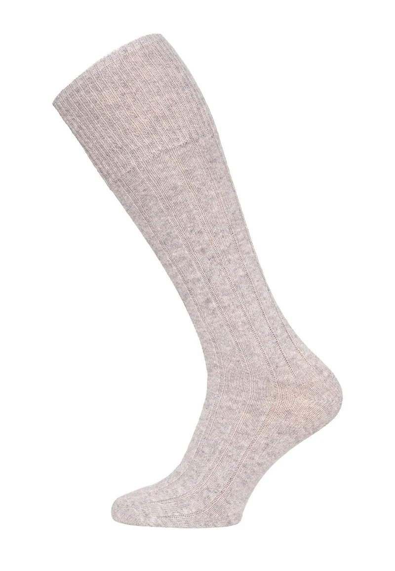Ein Paar Kniestrumpf 49% Wolle Merino & Kaschmir