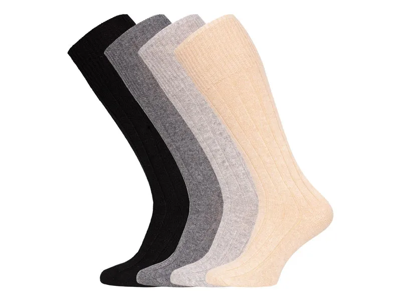 Ein Paar Kniestrumpf 49% Wolle Merino & Kaschmir