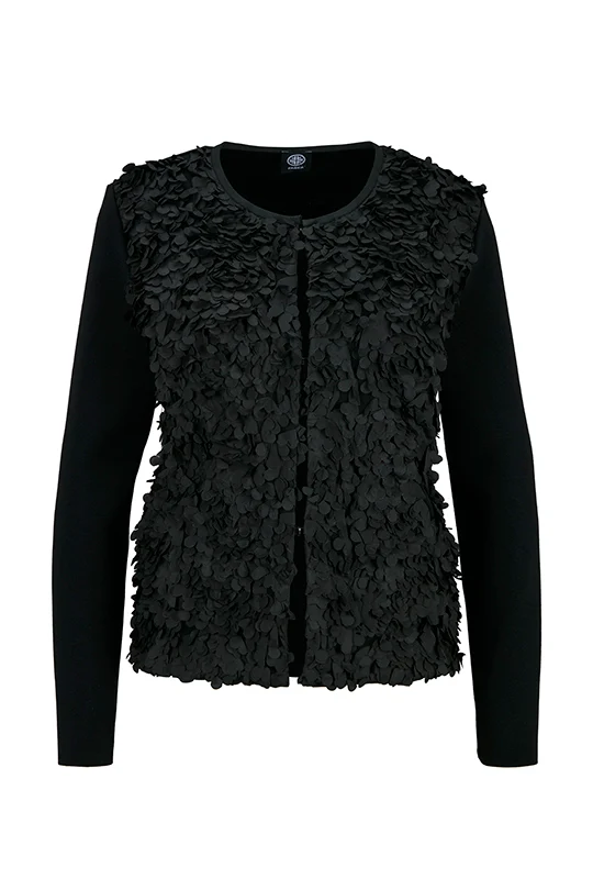 Strickjacke mit 3D-Optik