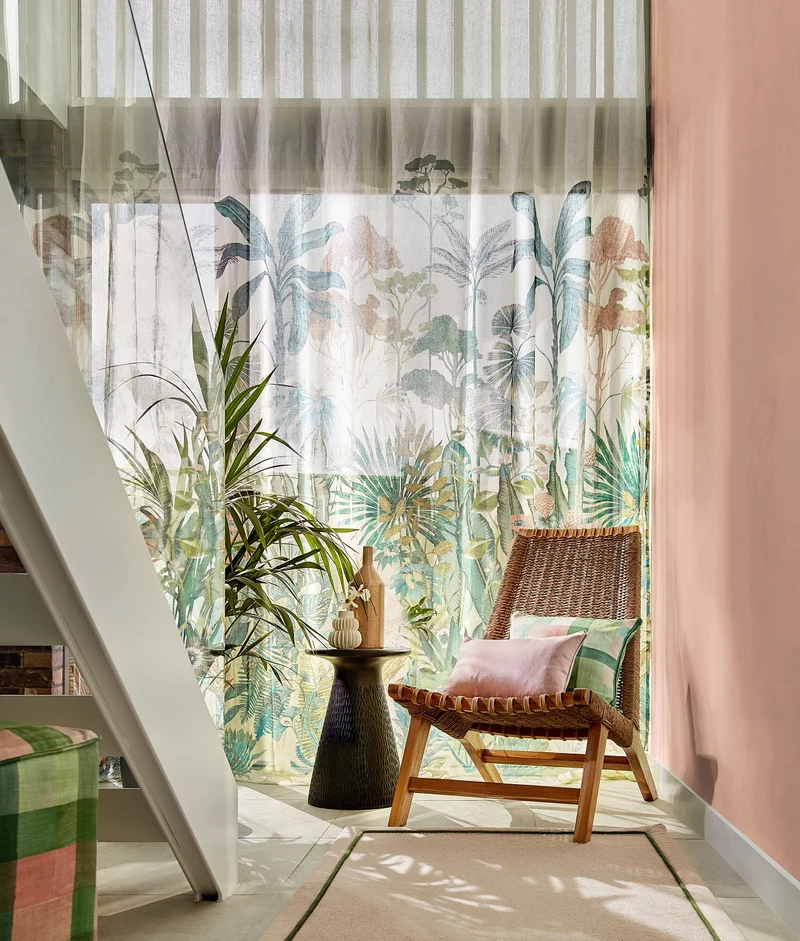 Gardinenstoff Tropical - colourful 300 cm