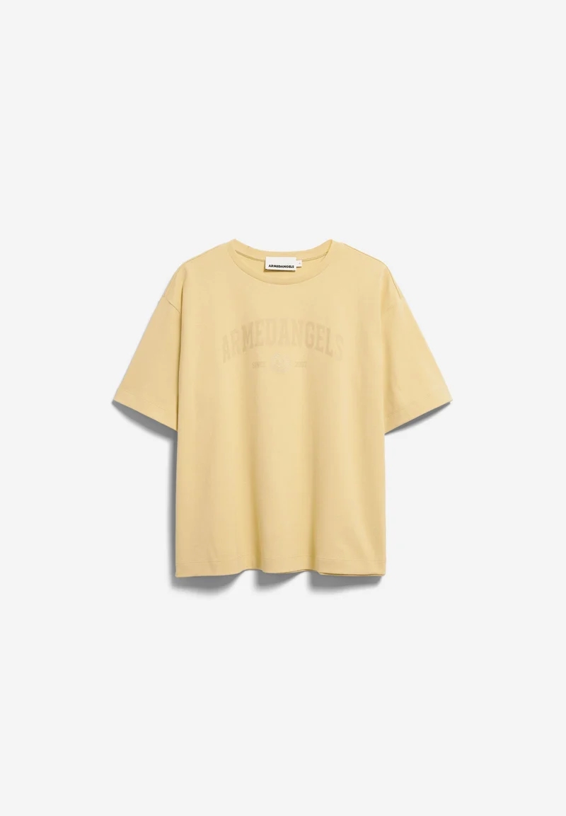 GIANNAA COLLEGE T-SHIRT | golden hay