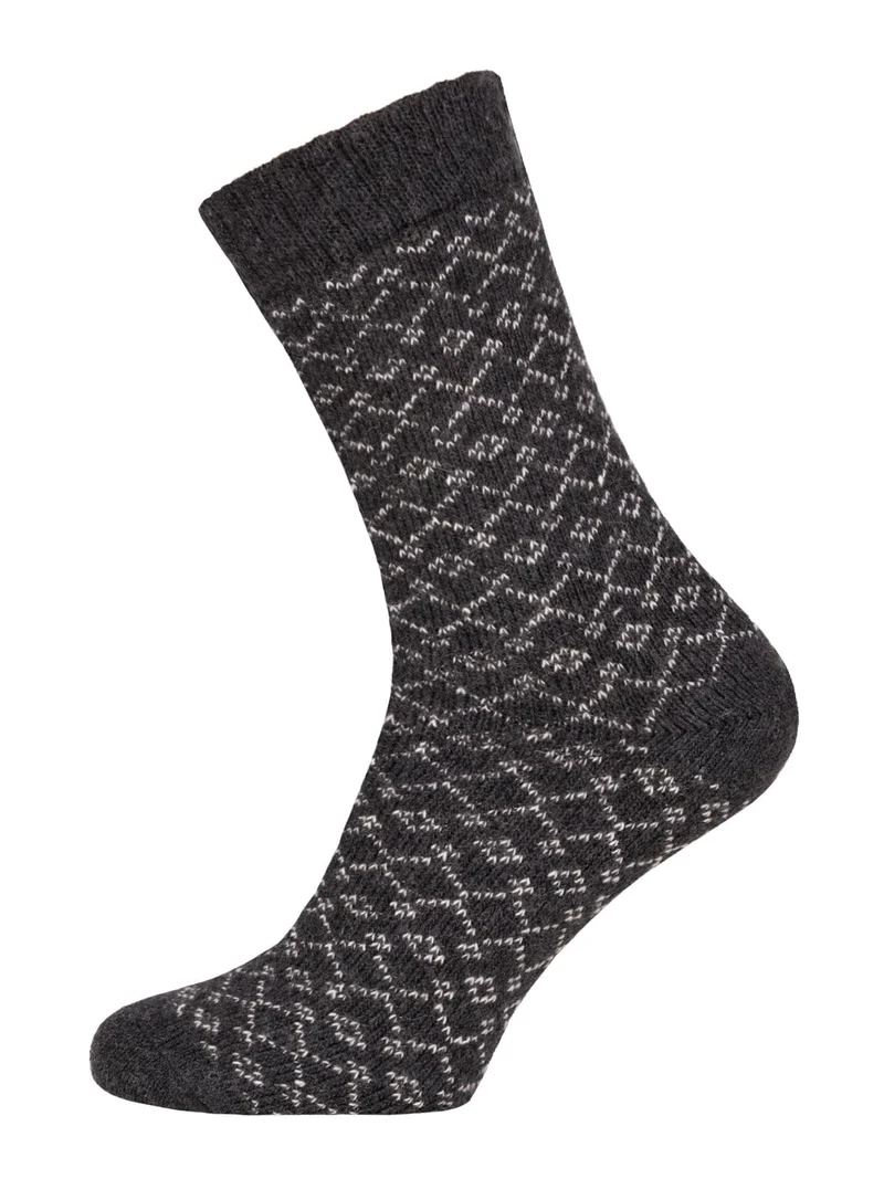 Ein Paar 45% Wollsocken Buntes s Design