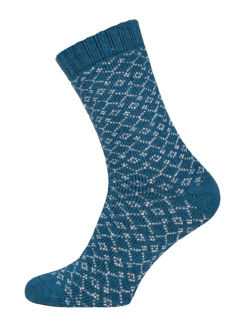 Ein Paar 45% Wollsocken Buntes s Design