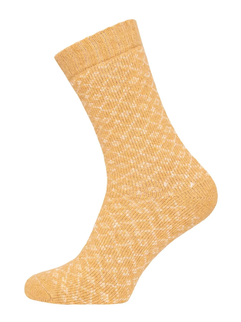 Ein Paar 45% Wollsocken Buntes s Design