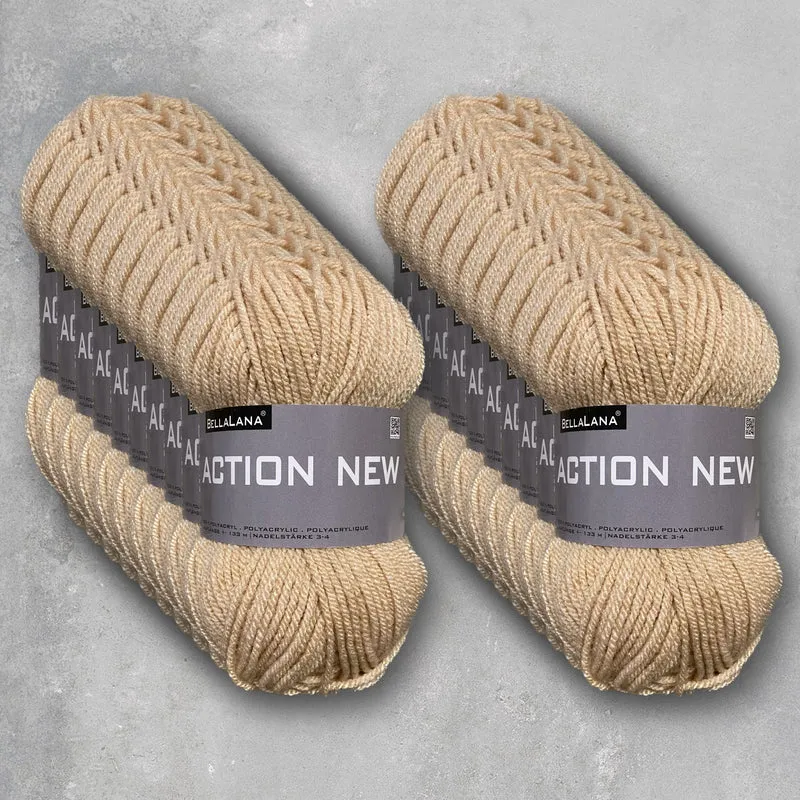 Wollpaket ACTION NEW 10x 50gr. (zum Vorteilspreis)