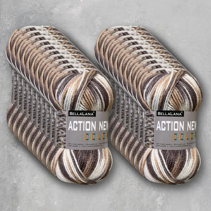 Wollpaket ACTION NEW color 10x 50gr. (zum Vorteilspreis)