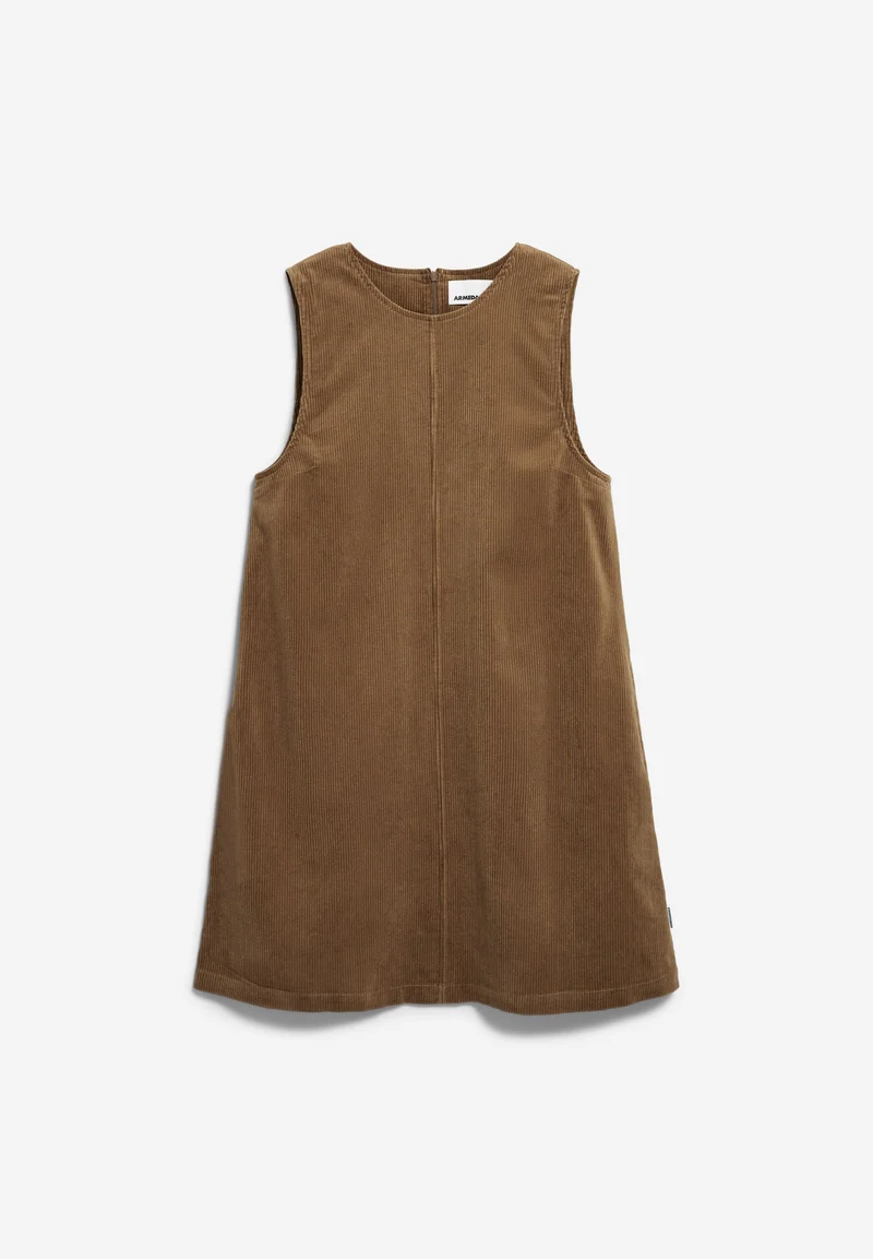 CORD-MINI-KLEID MIT RUNDHALS | amberwood