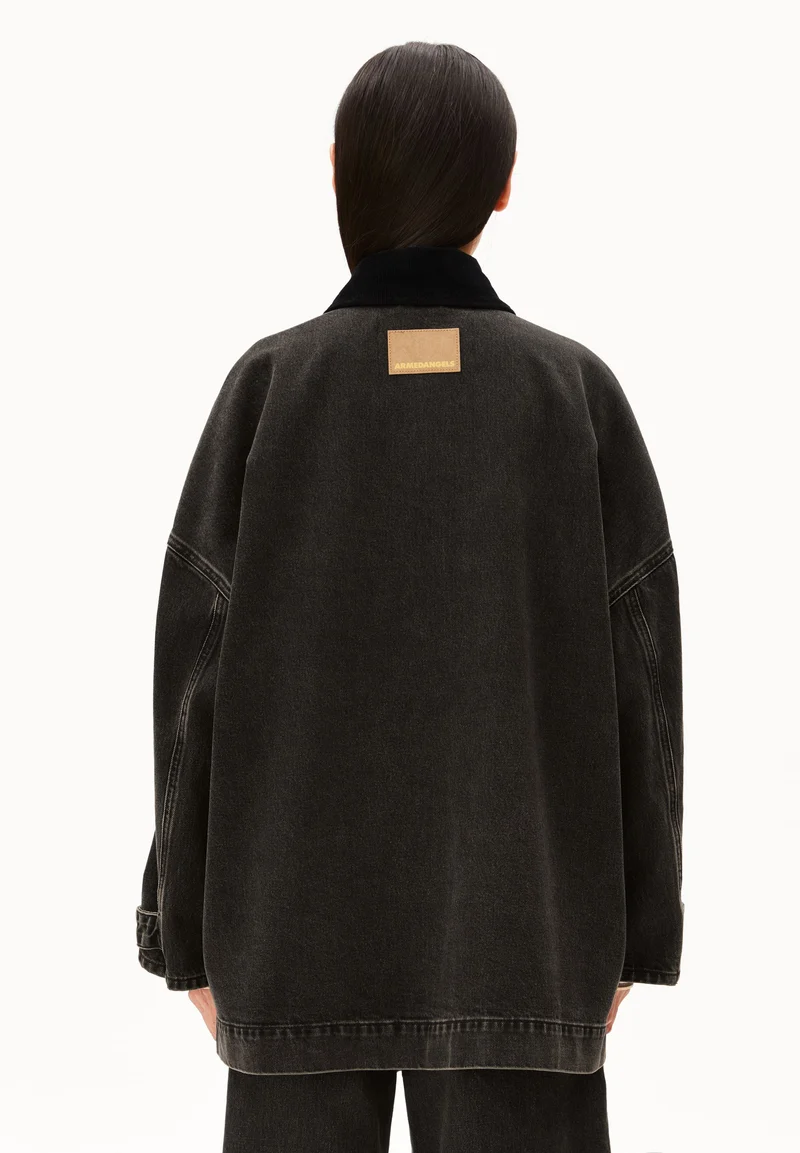 JEANSJACKE CORDKRAGEN | nutmeg
