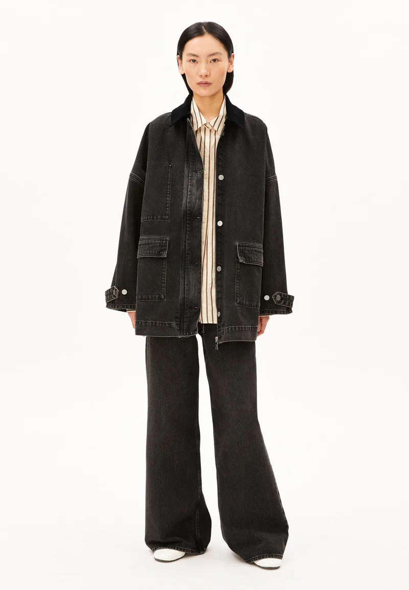 JEANSJACKE CORDKRAGEN | nutmeg