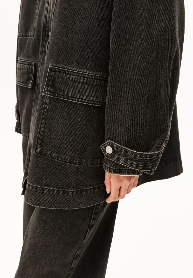 JEANSJACKE CORDKRAGEN | nutmeg