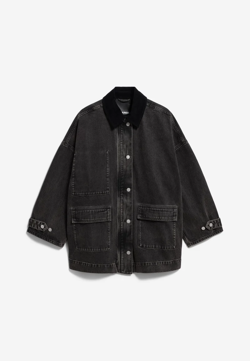 JEANSJACKE CORDKRAGEN | nutmeg