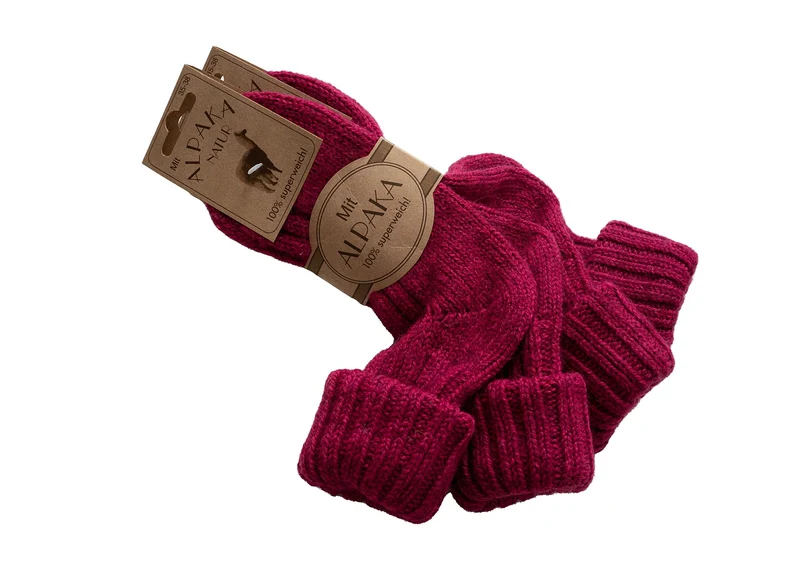 2 Paar Bunte Alpaka Socken "Color"