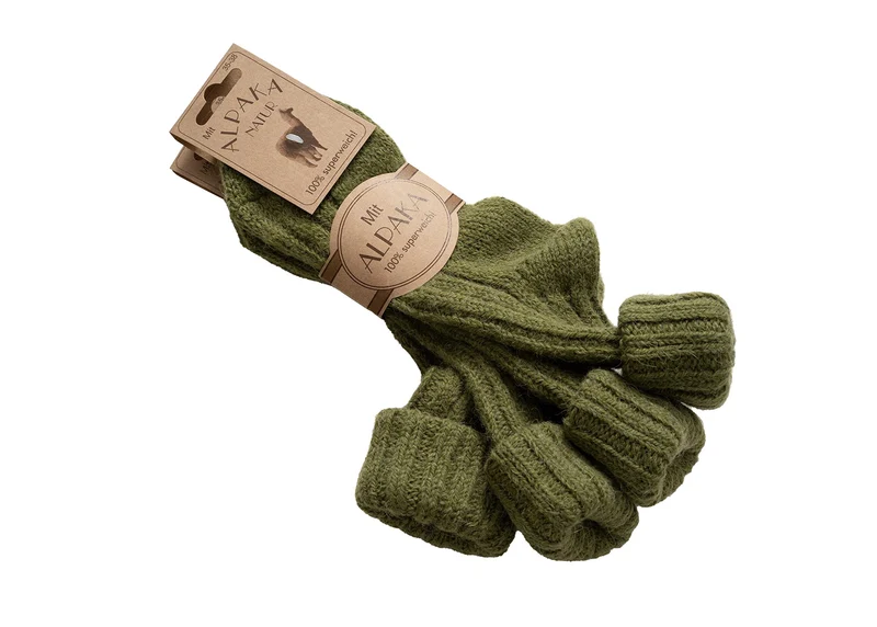 2 Paar Bunte Alpaka Socken "Color"