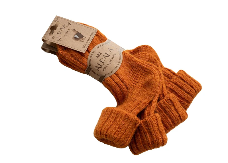 2 Paar Bunte Alpaka Socken "Color"
