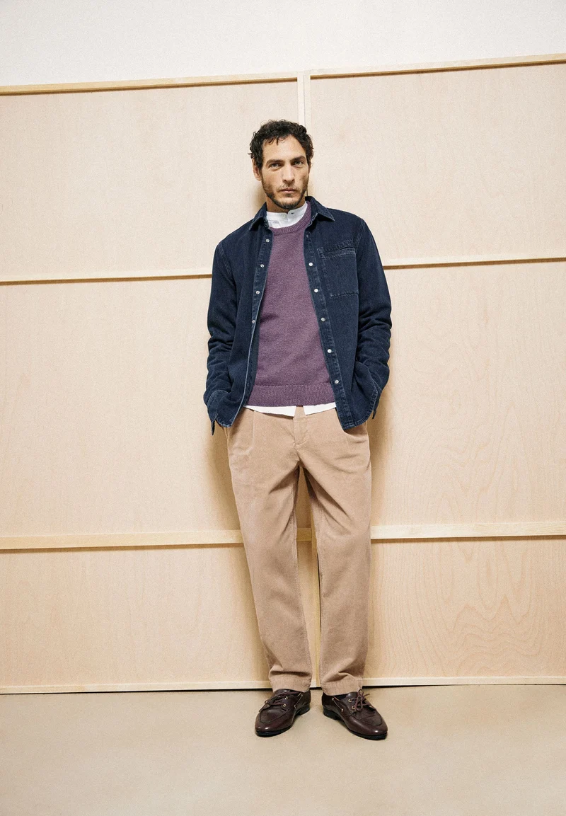 TAAMIR CORD-BUNDFALTENHOSE | honey reed
